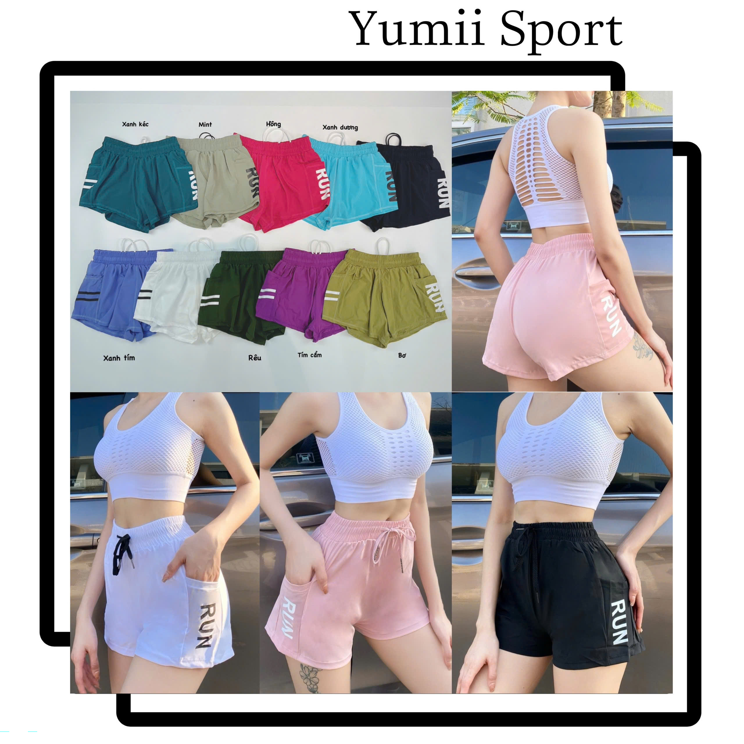 Quần Đùi Thể Thao Dáng Boxer 2 Lớp Run Siêu Xinh_thumbnail_18