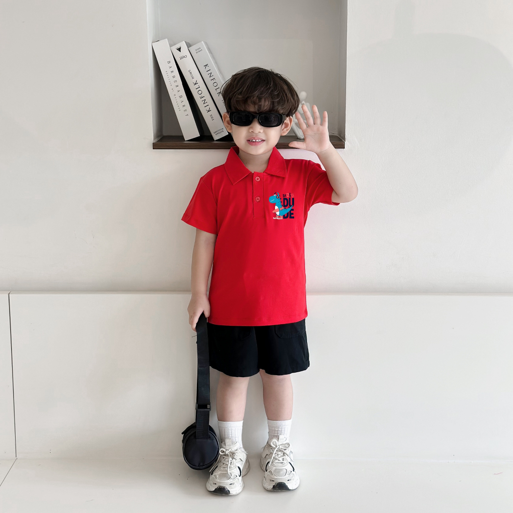 Áo polo bé trai in hình Khủng long - Loza Kids PL3184_thumbnail_5
