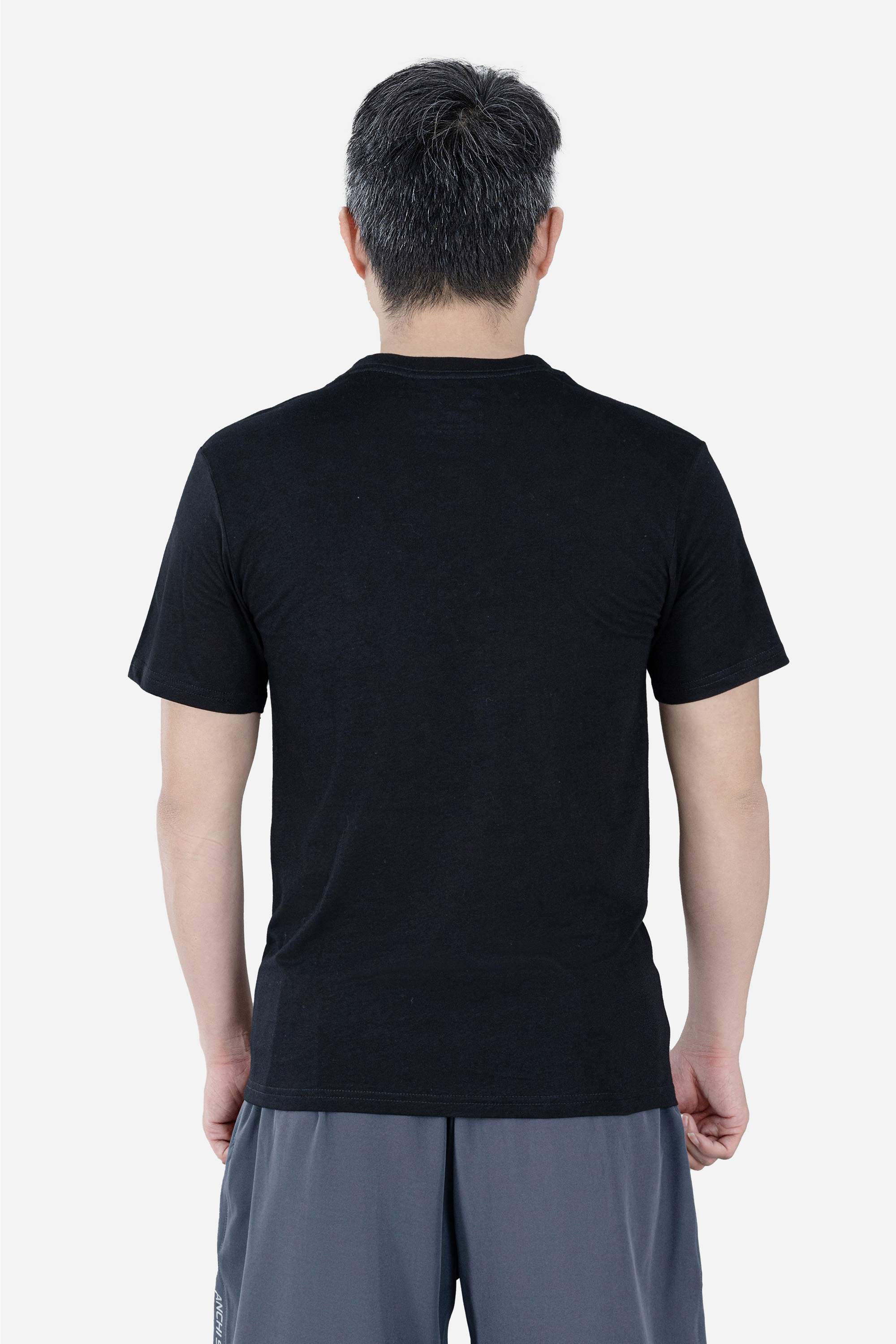 Áo Phông Cổ Tròn Nam Trung Niên ANCHI Chất Liệu Cotton Co Giãn Màu Xanh Than_thumbnail_17