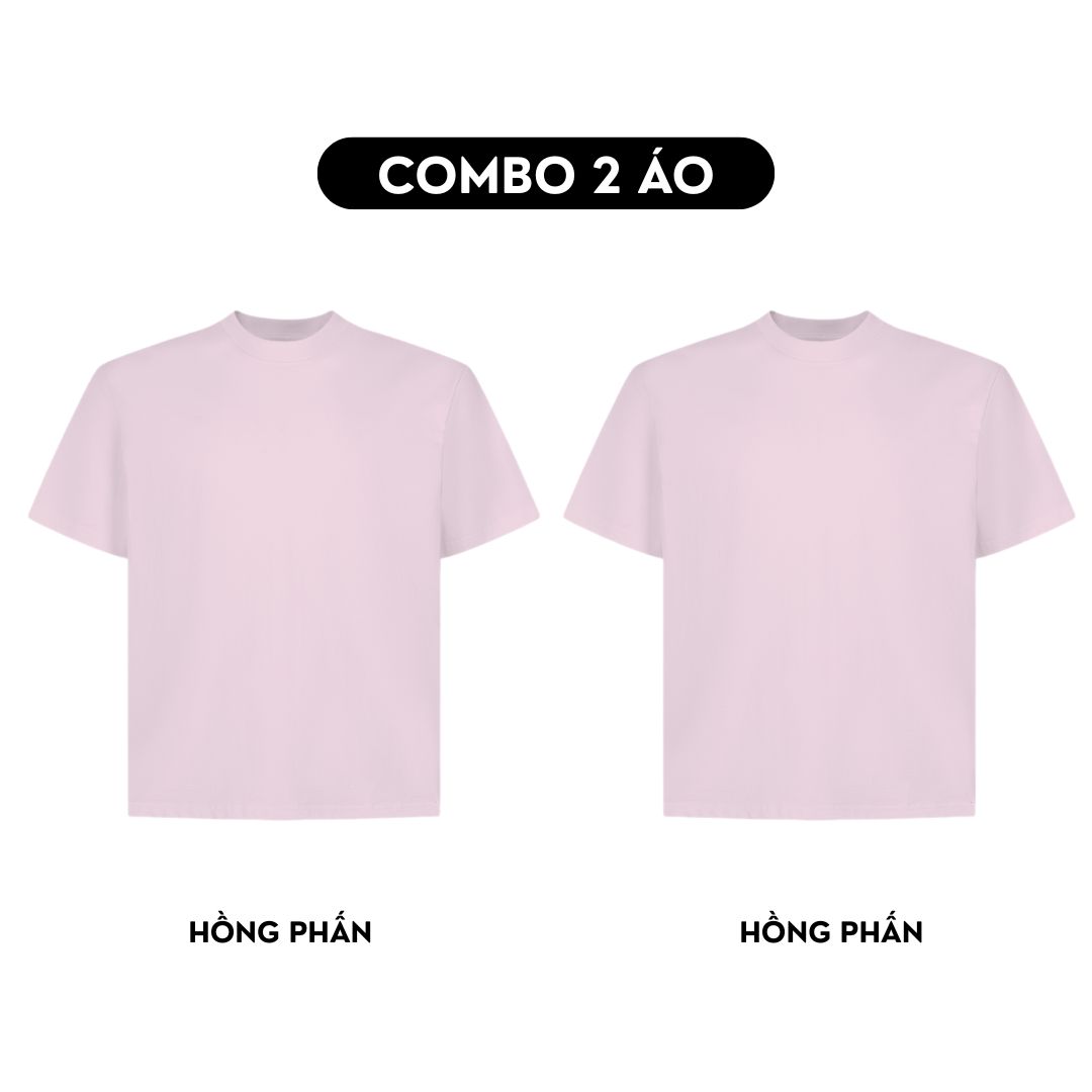 Combo 2 Áo thun trơn form boxy AXT01_thumbnail_13