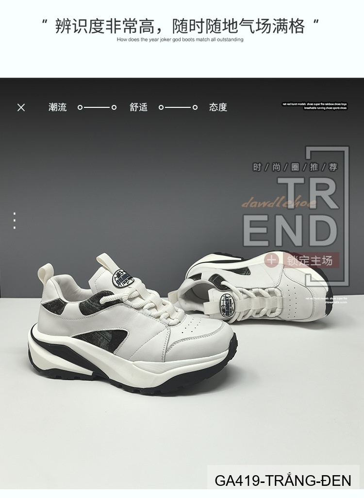 GA419 - Giày Sneaker Nam Đế Dày Tăng Chiều Cao Phong Cách Casual Thể Thao_thumbnail_8