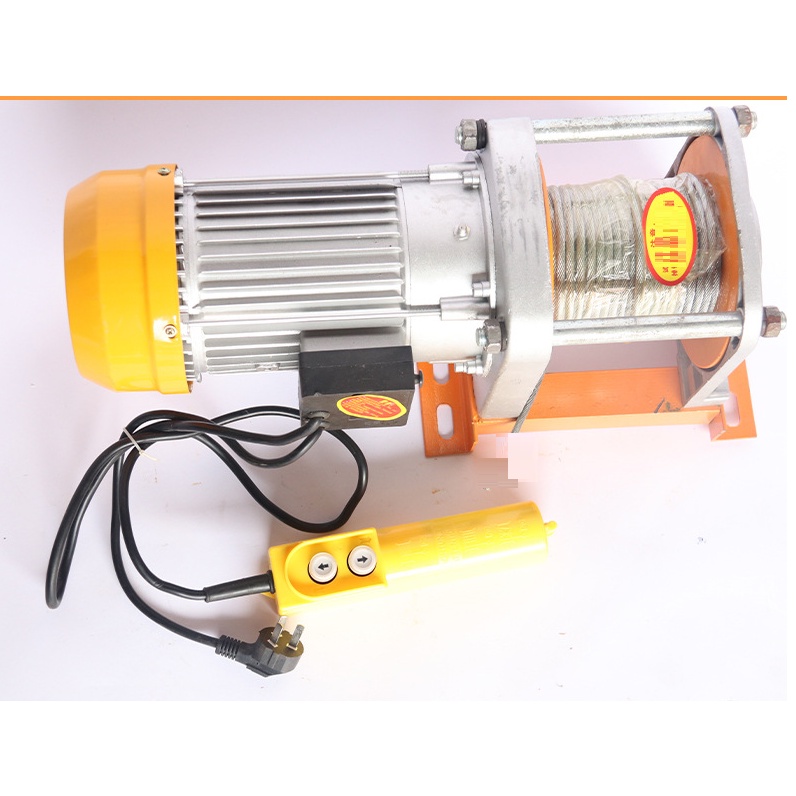 Tời điện 220v có điều khiển từ xa, Máy tời điện mặt đất, Máy tời nhanh Tải trọng từ 500-1000kg_thumbnail_2