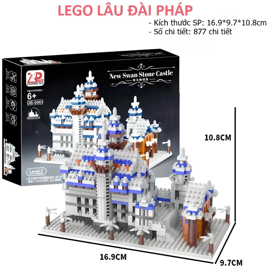 6 Bộ LEGO Xếp hình LÂU ĐÀI kích thước lớn, hơn 2000 chi tiết_thumbnail_6