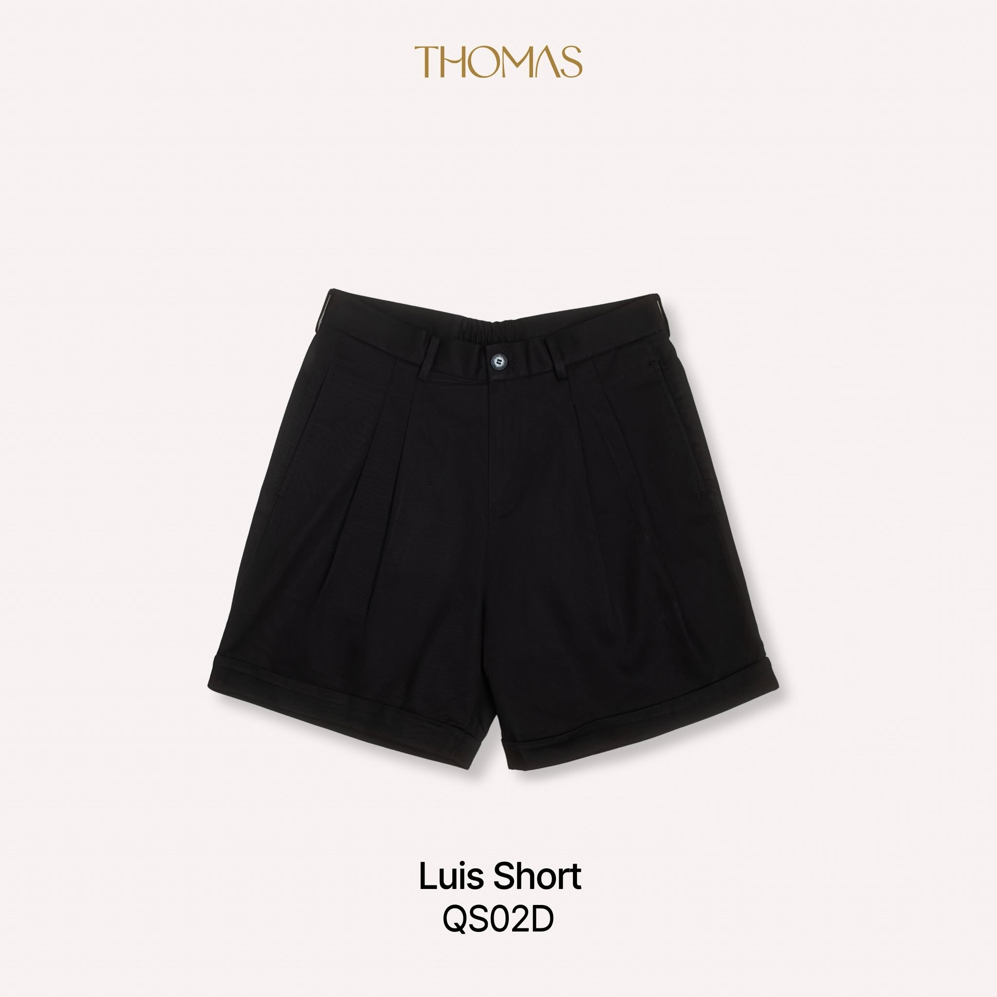 Quần Short Luis Vải Kaki Form Trên Gối Gấp Gấu Lơ-Vê_thumbnail_2