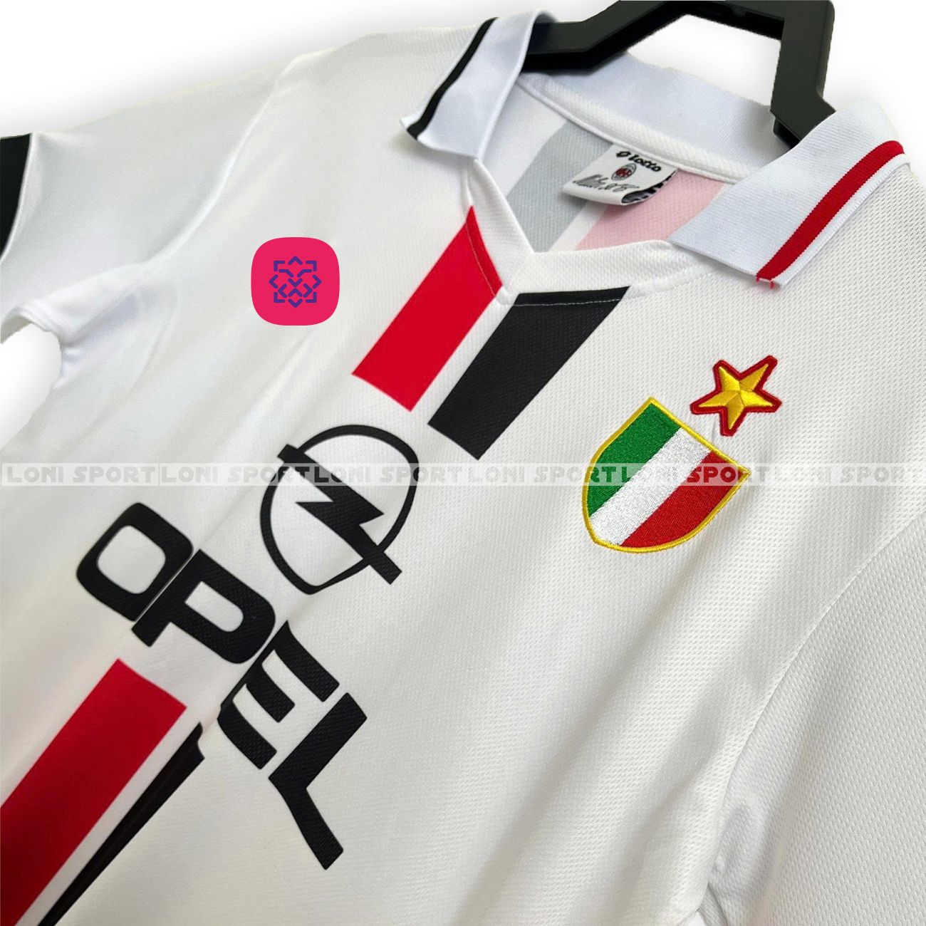 Áo retro Ac Milan sân khách trắng 95/96_thumbnail_2