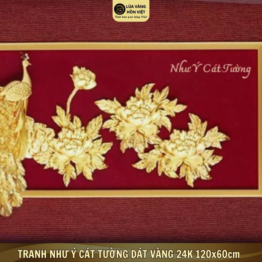 TRANH NHƯ Ý CÁT TƯỜNG DÁT VÀNG 24K 120x60cm_thumbnail_2