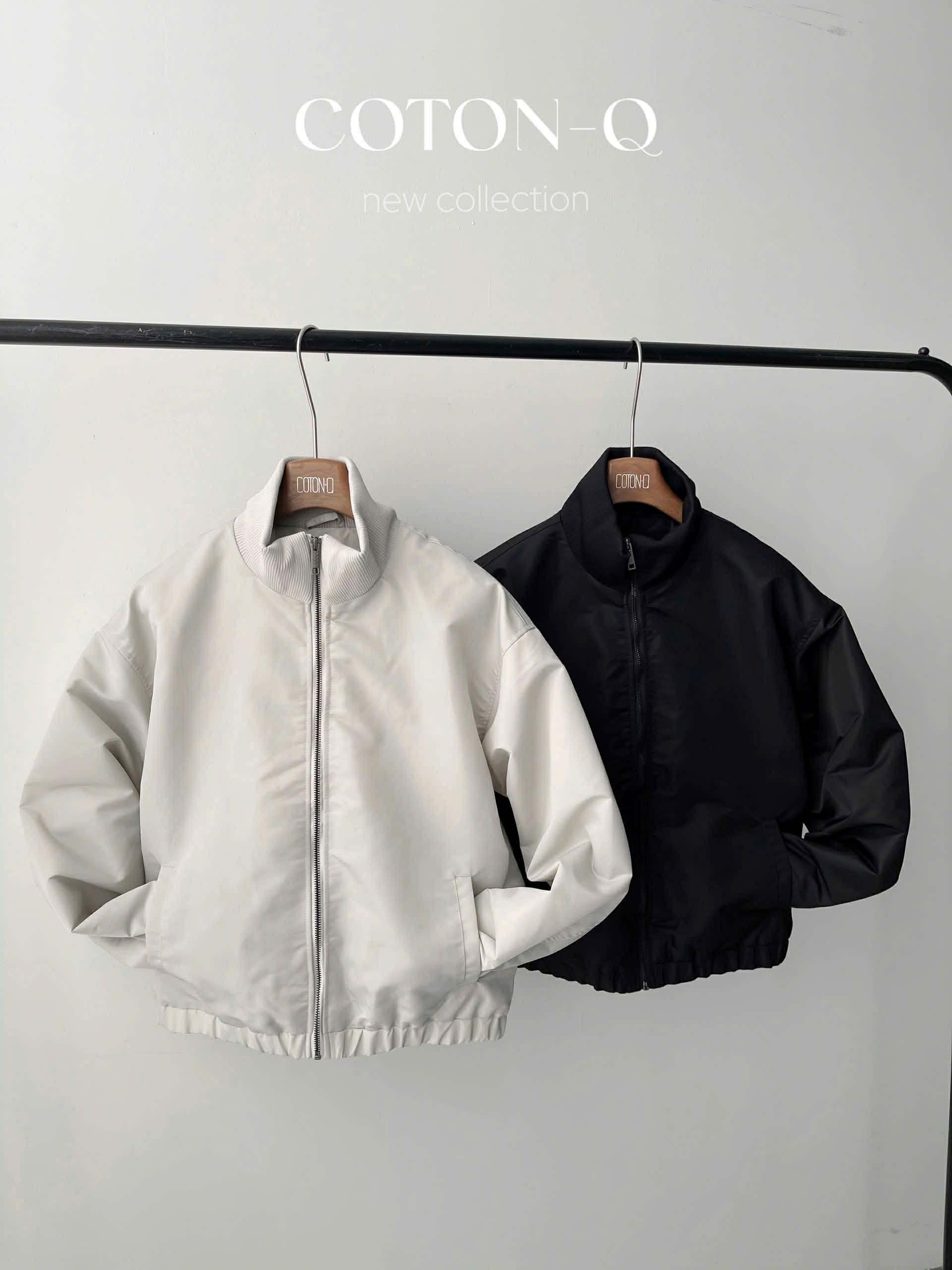 HK340 Áo khoác bomber nam ( GHI )