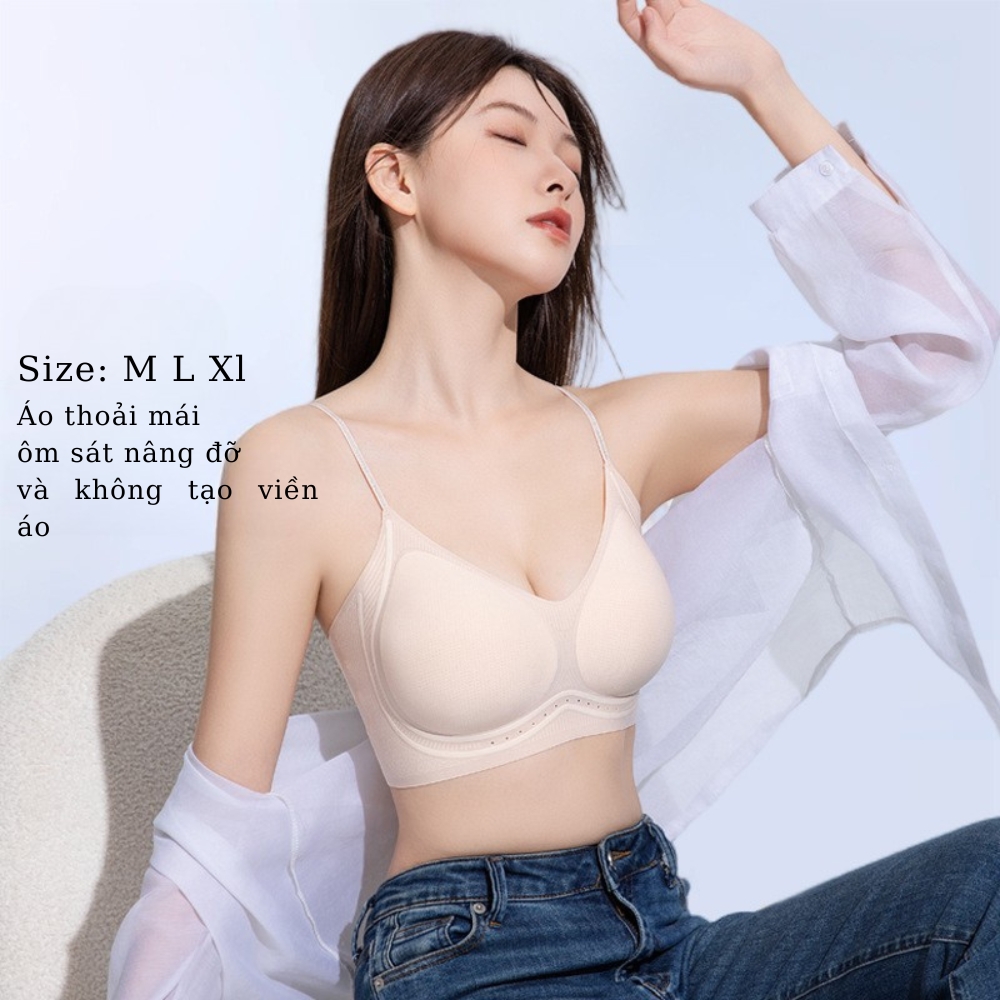 [Mã B65] Áo Lót Su Nữ Nâng Vòng 1 Không Gọng Áo Bra Chất Su Mỏng Không Gọng Có Mút Đệm Tròn Gom Quả Chống Xệ Hạn Chế Ngấn Mỡ Lưng -- Vikam_thumbnail_5