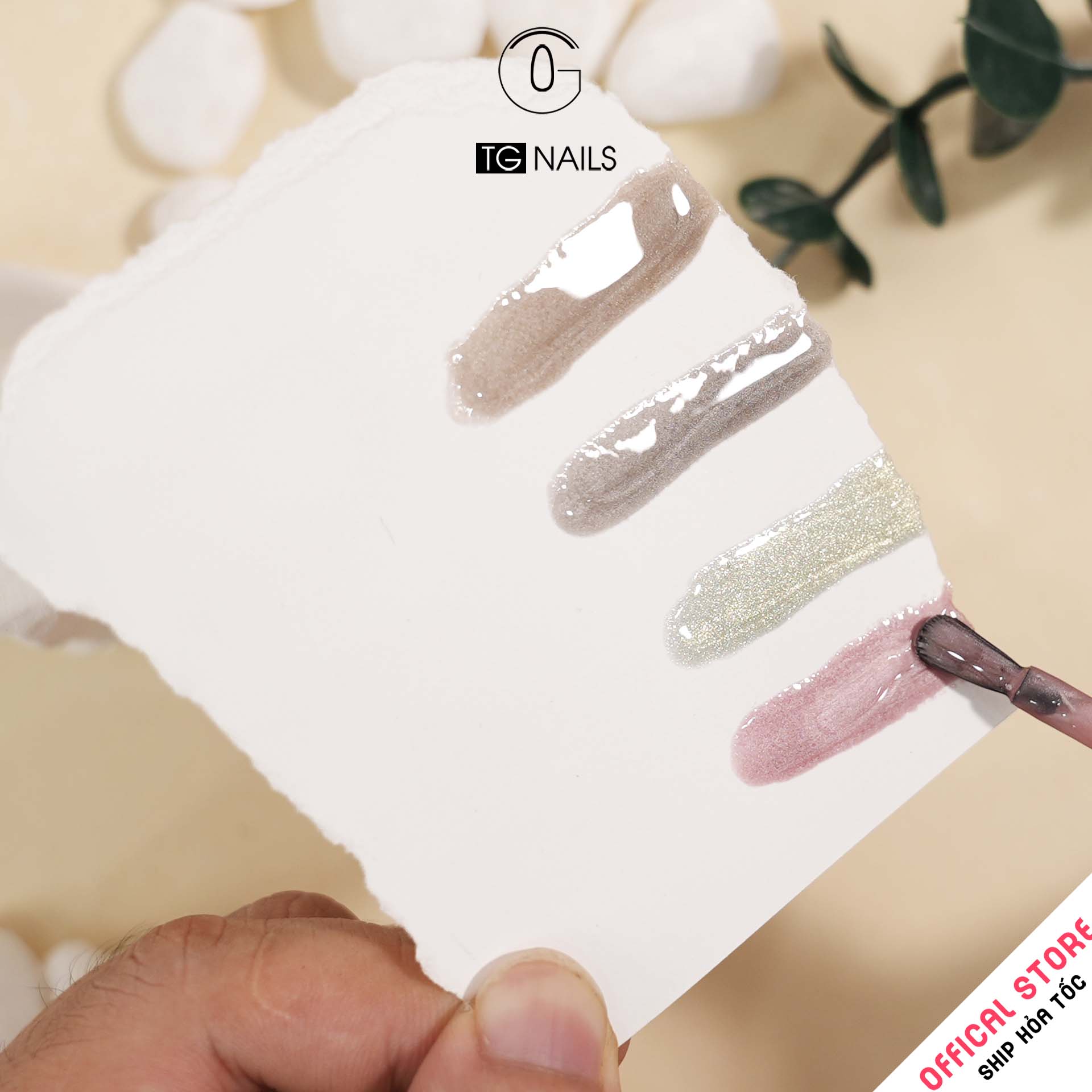 Com Bo 12 màu sơn gel TG nail mắt mèo thủy tinh_thumbnail_4