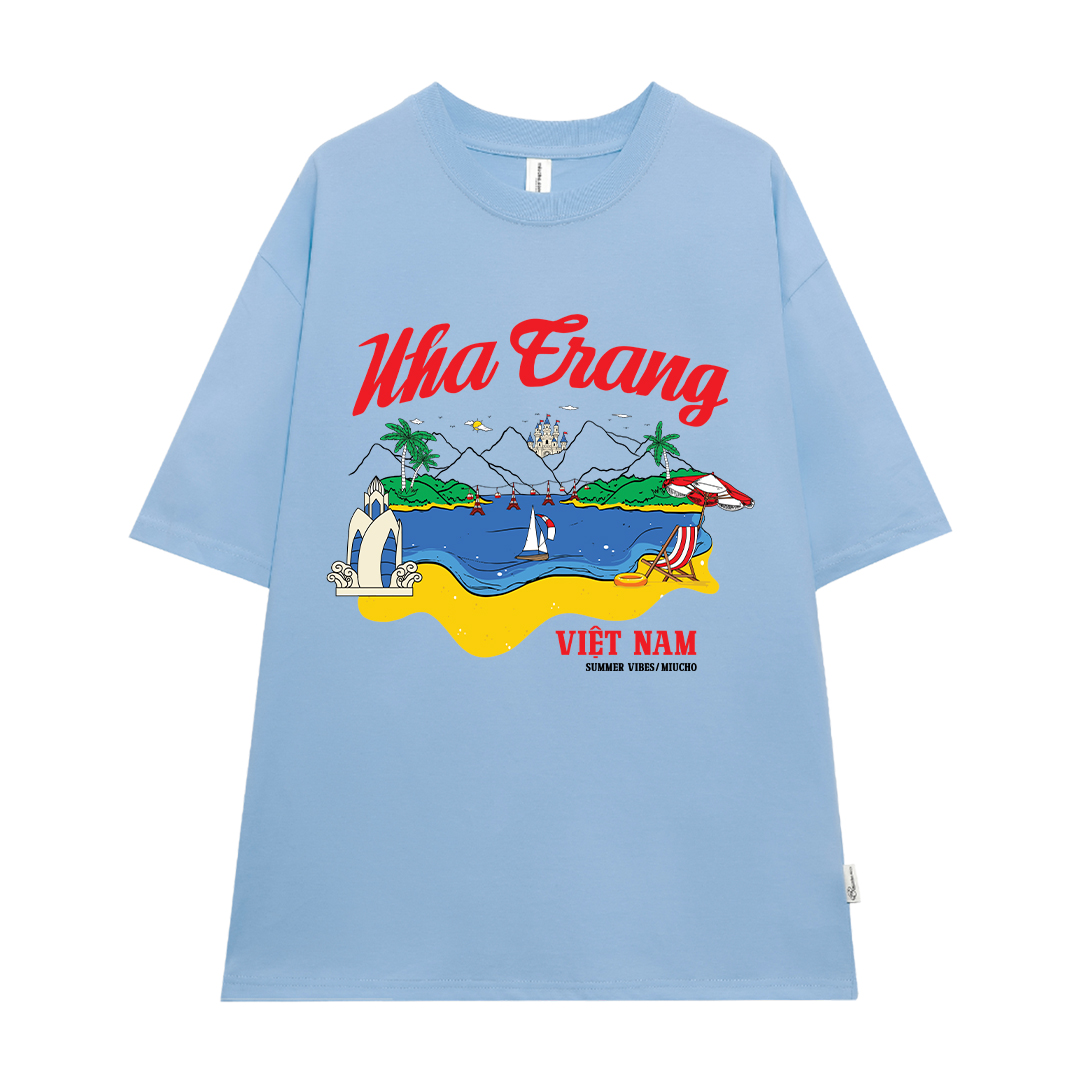 Áo thun du lịch Nha Trang ATD1261 Miucho vải cotton thoáng mát in mix_thumbnail_10