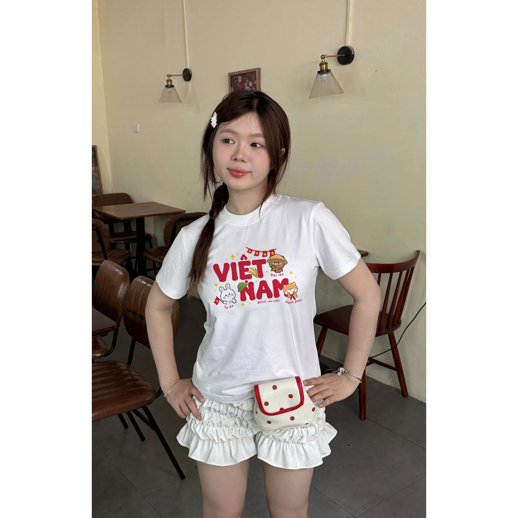 Áo baby tee tôi yêu Việt Nam 2515 Miucho tay ngắn vải cotton thoáng mát cổ tròn in mix_thumbnail_4