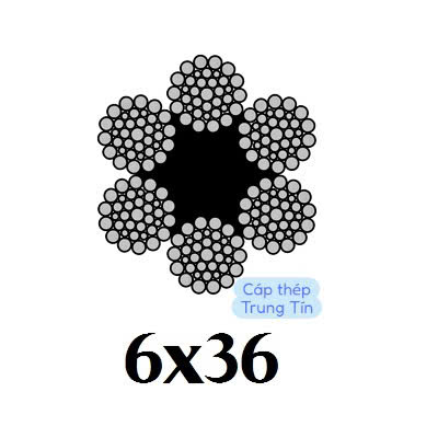 Cáp thép 6x36