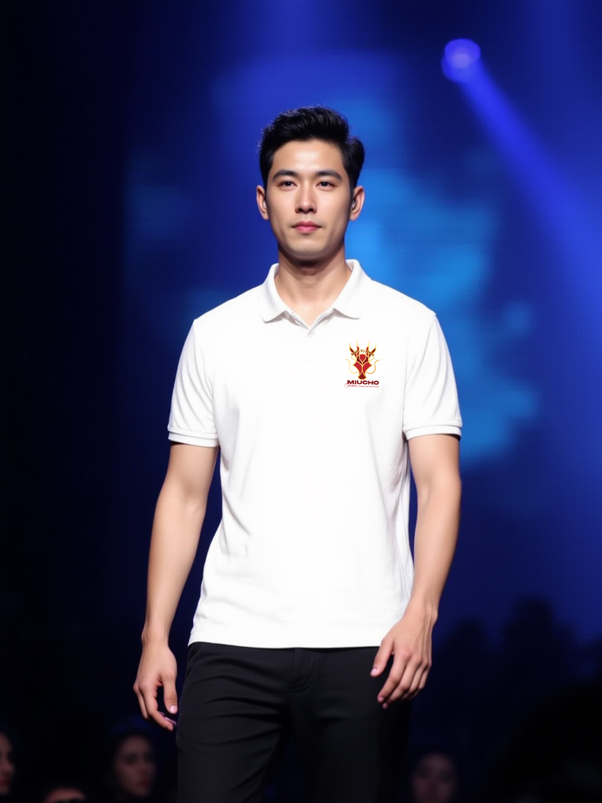 Áo polo nam form vừa 1934 Miucho Iconic vải cá sấu đứng form thoáng mát in mix_thumbnail_3