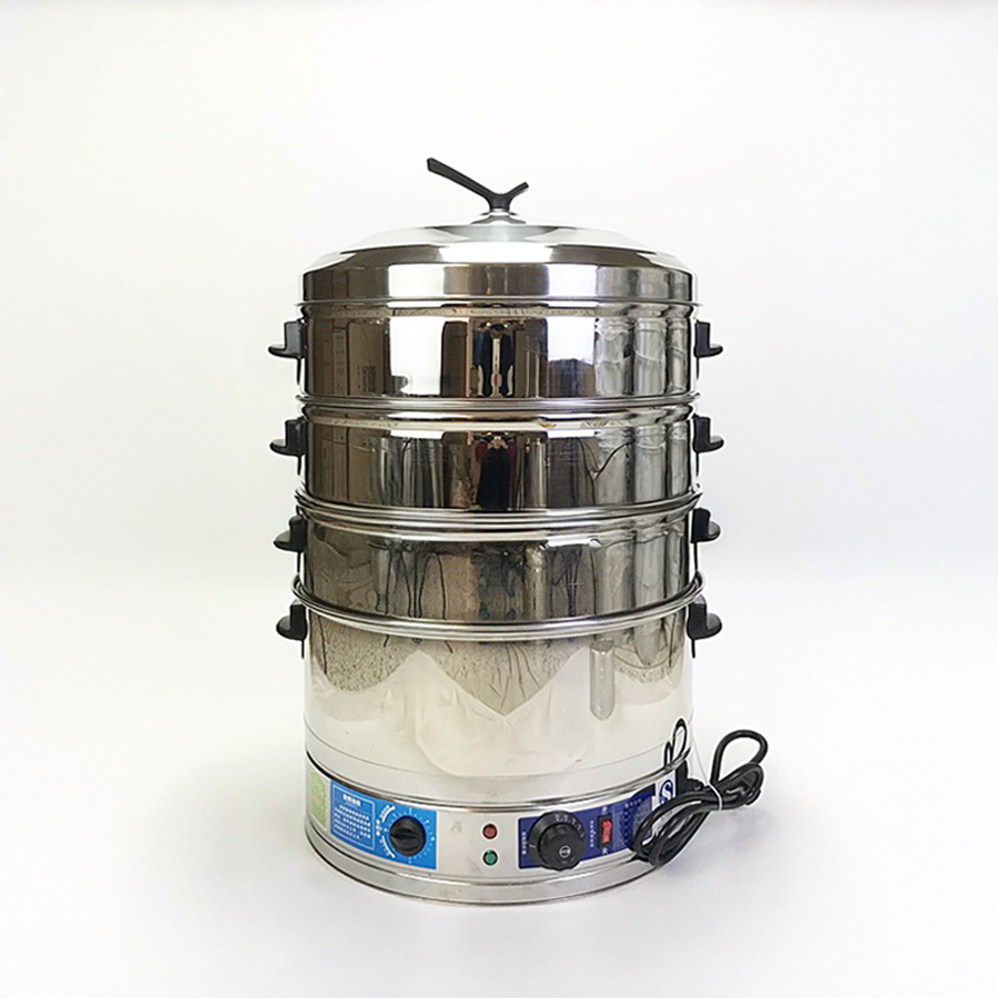 Nồi hấp bánh bao 3 tầng 47cm dùng điện