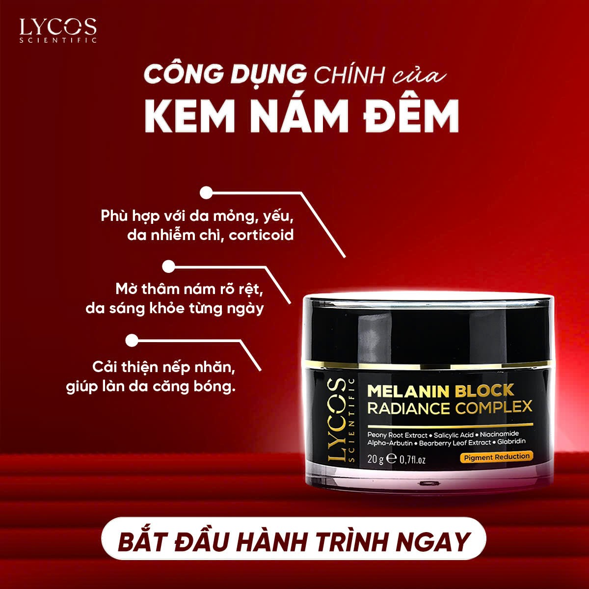 Combo Cải Thiện Nám Lycos – Peel Da AHA BHA + Kem Nám Đêm – Làm Đều Màu, Hỗ Trợ Làm Mờ Thâm Nám_thumbnail_5