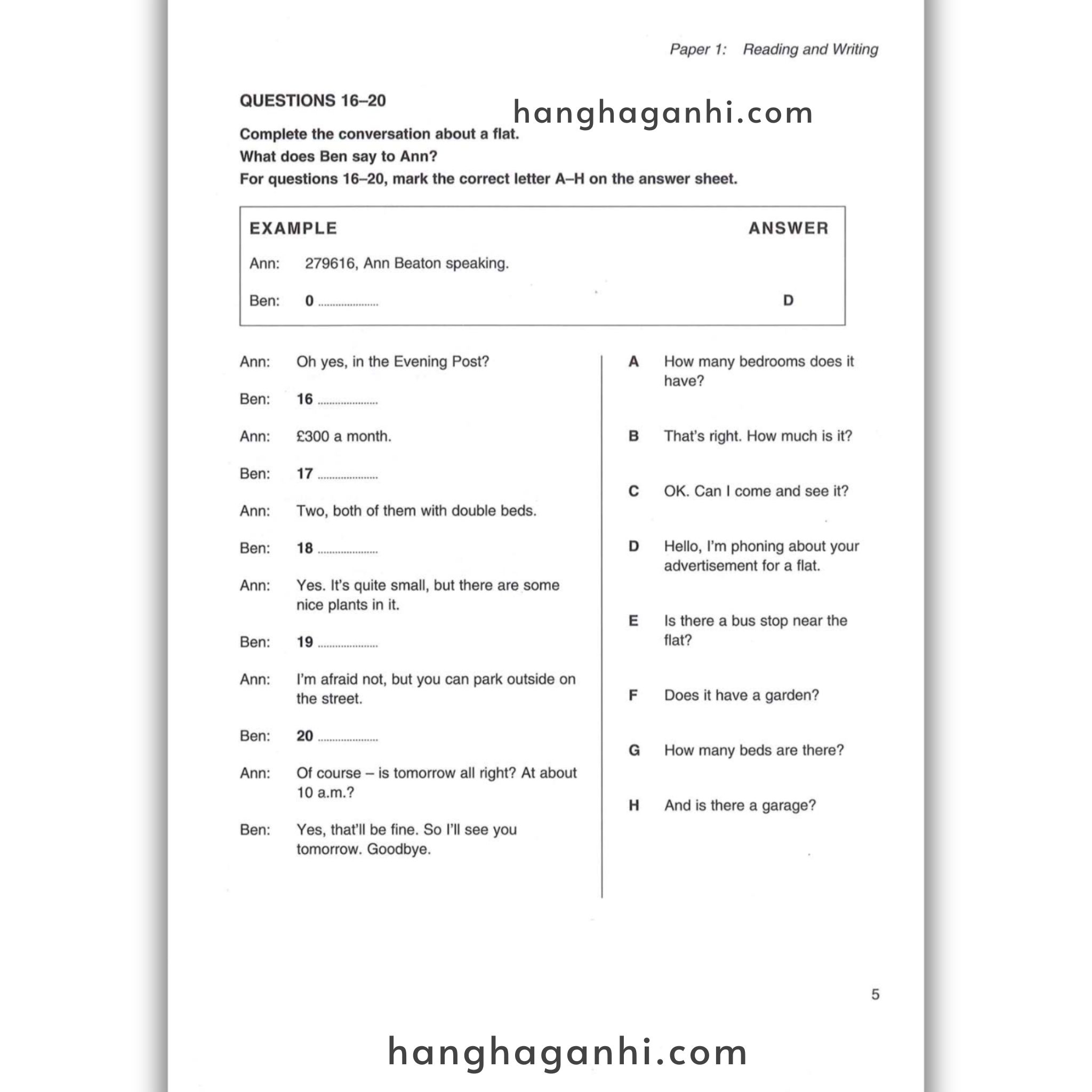 Sách Cambridge Key English Test (Ket) 2 With Answers_thumbnail_9