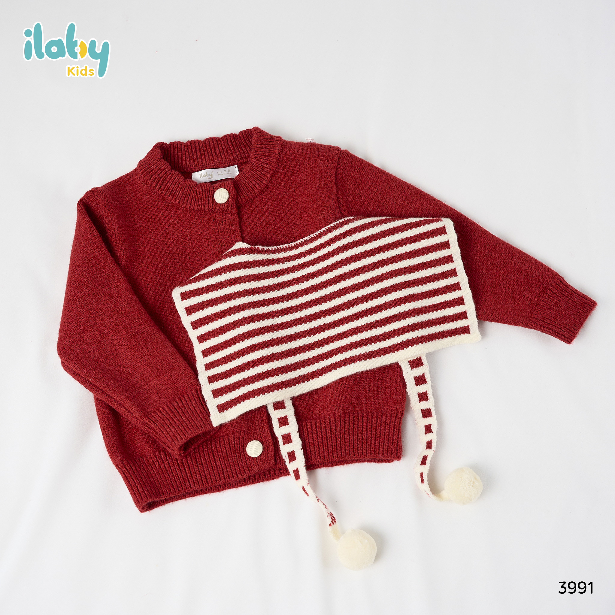 Set len khuy trang trí kèm khăn