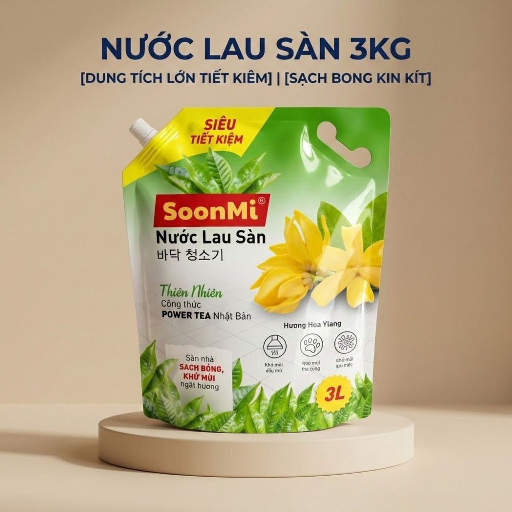 Nước lau sàn hương hoa Ylang Soonmi 3 Lít