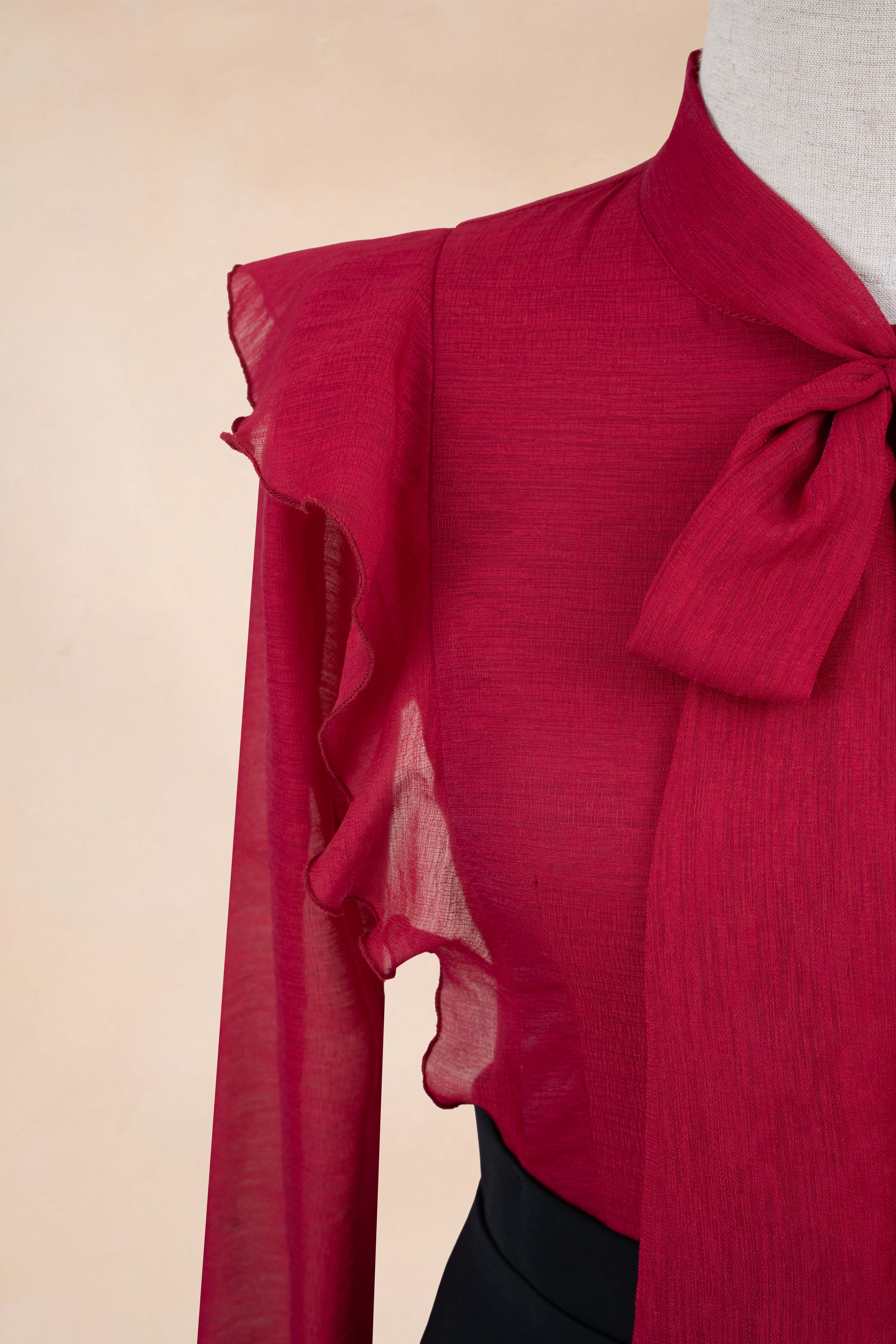 Đầm Bút Chì Phối Nơ Cổ_thumbnail_3