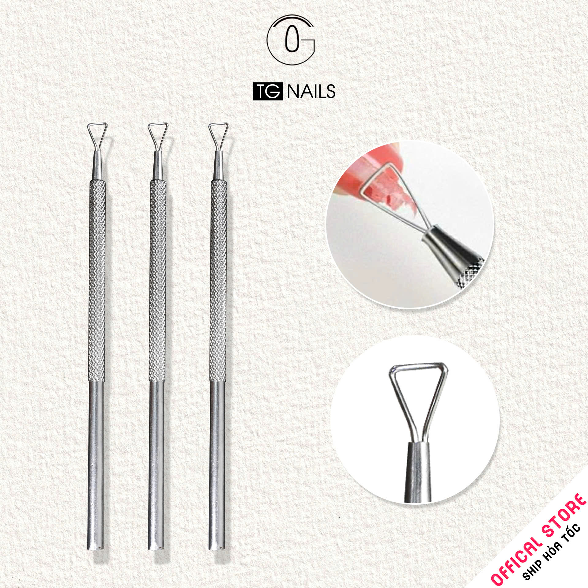 Cây cạo sơn gel bằng inox cao cấp