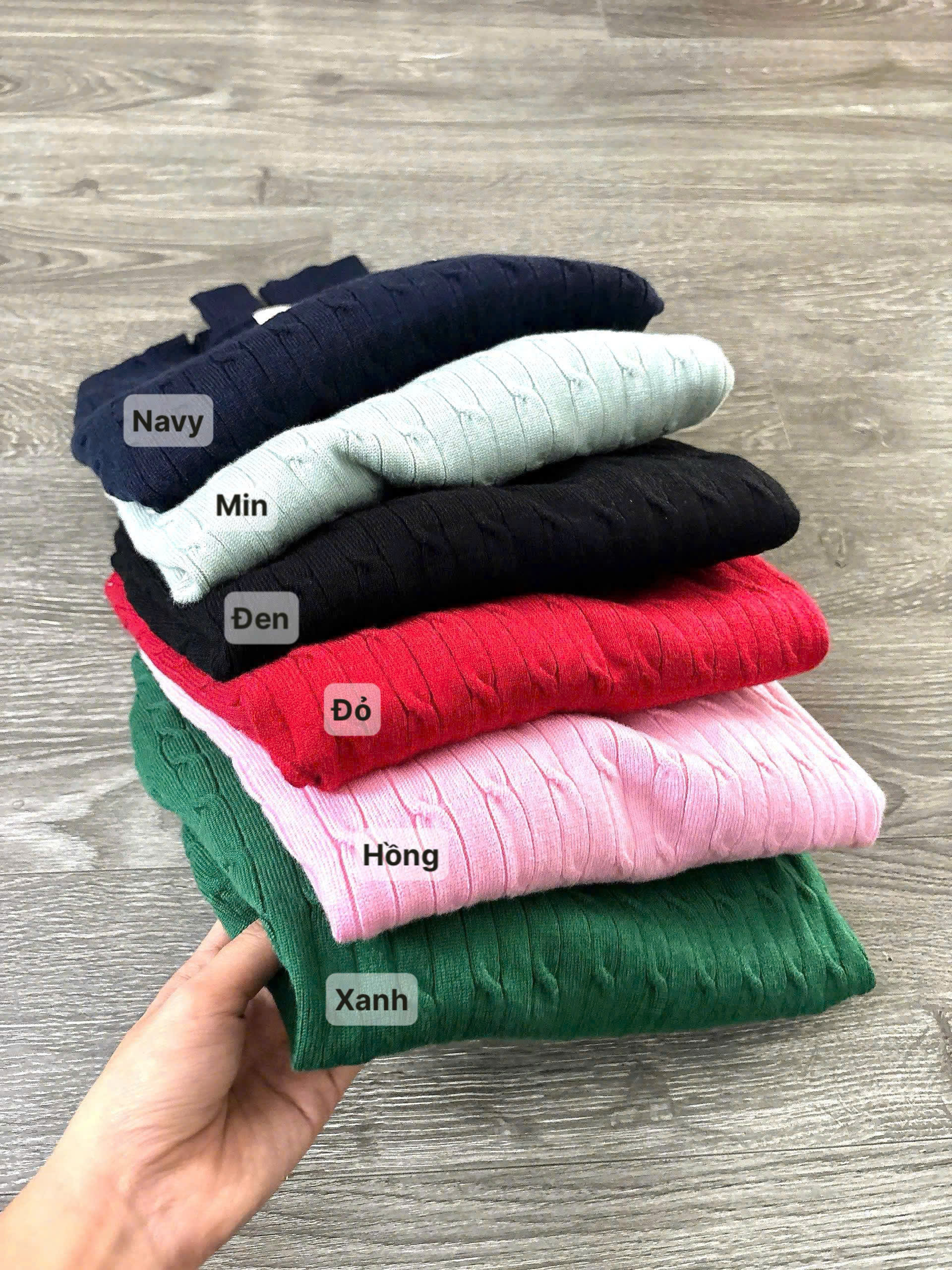 SALE A768 ÁO DỆT KIM TAY DÀI 5 MÀU_thumbnail_2