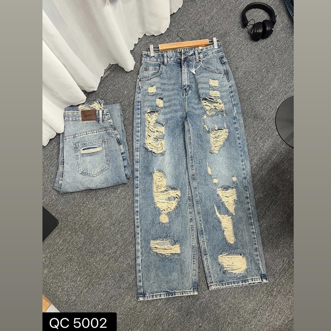 Quần suông rách 2 mặt kiểu bigsize QJ5002 dành cho nàng béo mập từ 55-90kg_thumbnail_5