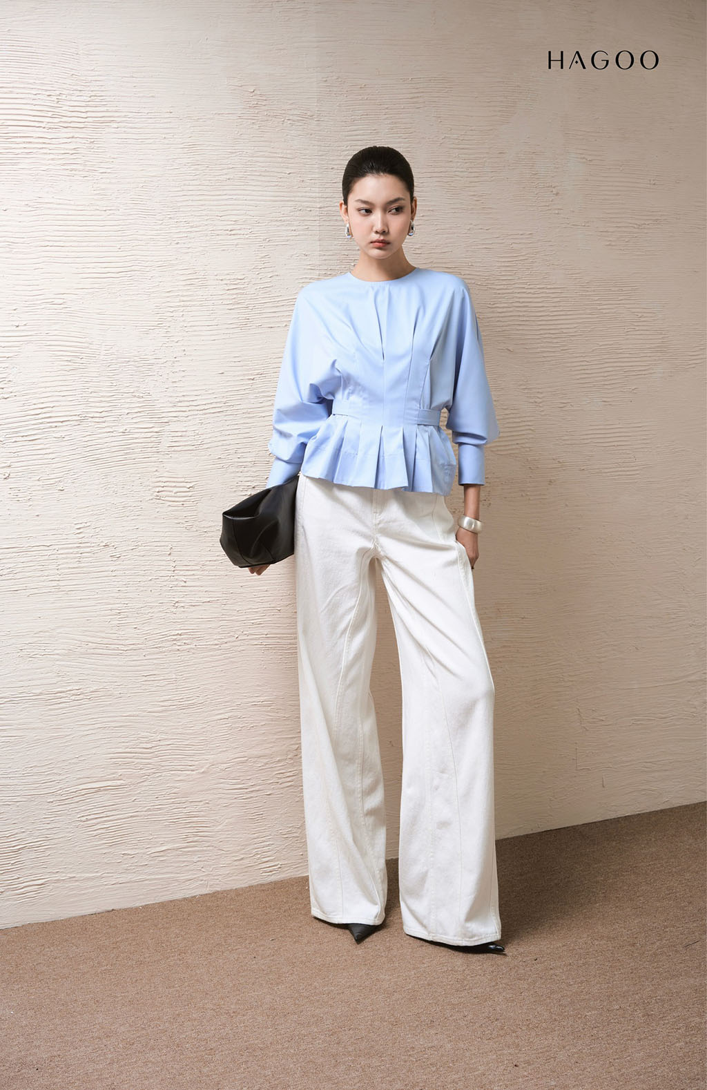 Áo sơ mi ly thân nẹp sau HAGOO_thumbnail_2