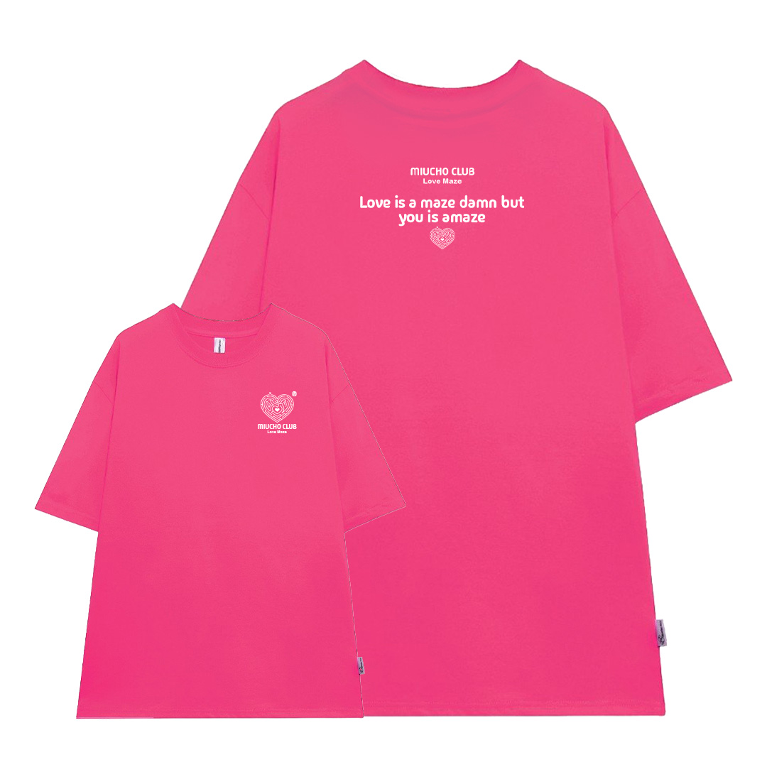 Áo thun cặp đôi couple trái tim from rộng ATD1380 Miucho vải cotton thoáng mát cổ tròn in mix_thumbnail_10