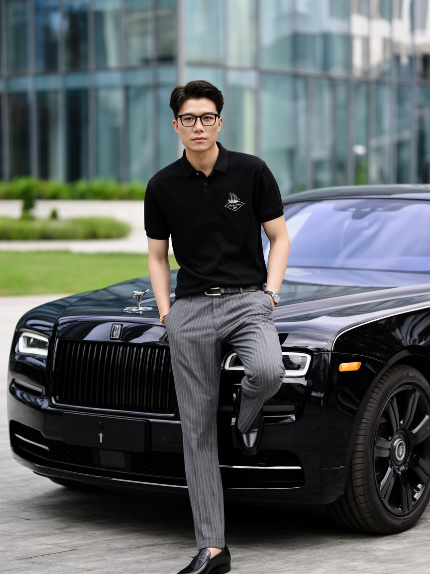 Áo polo nam trẻ trung form vừa PLCSD2393 Miucho Iconic vải cá sấu thoáng mát cổ trụ in mix_thumbnail_6