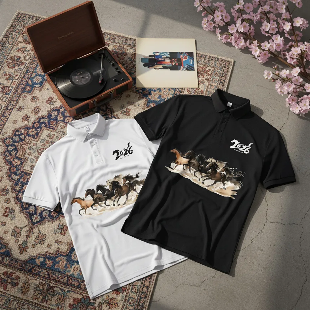 Áo polo Tết Bính Ngọ Miucho Iconic vải poly cá sấu thoáng mát cổ trụ form vừa in mix 2992_thumbnail_6