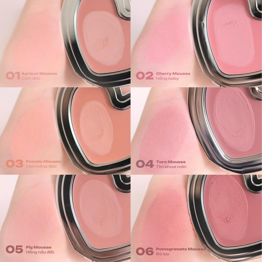 [LILYBYRED] Má hồng dạng kem bùn Lilyyred Luv Beam Cheek Mousse 3.8g
