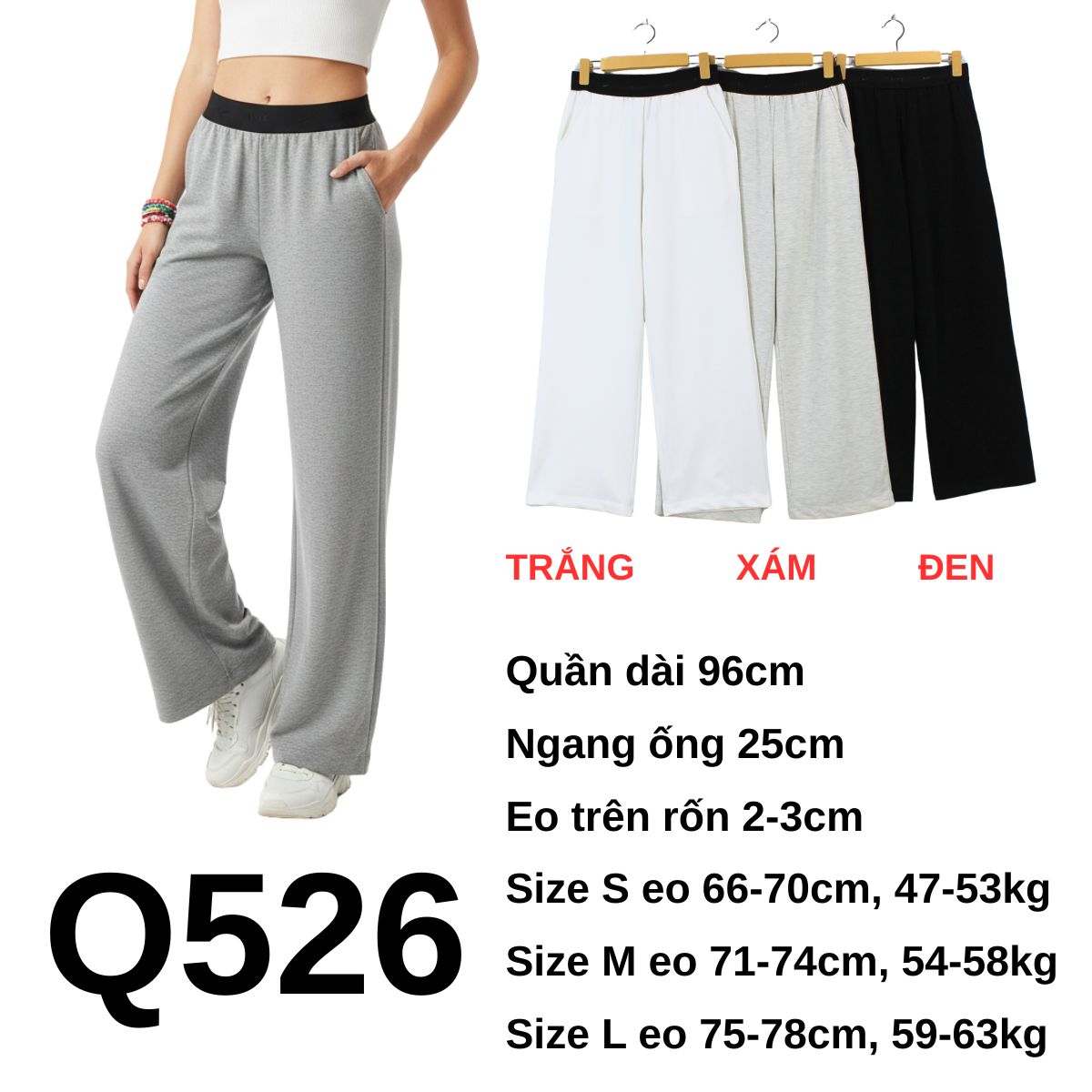 Q526 Quần thun Ni