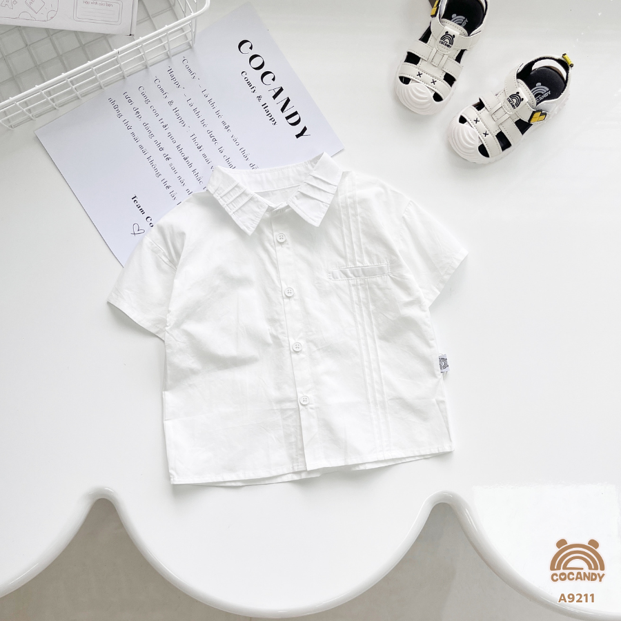 Áo cộc TRẮNG sơ mi ly cổ_thumbnail_2