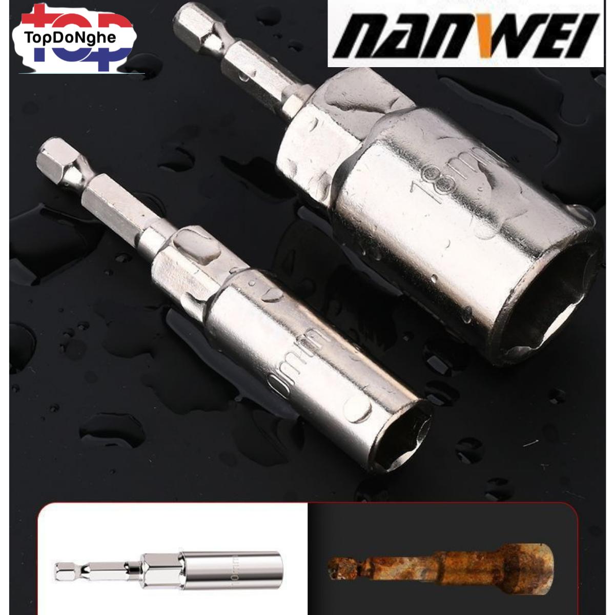Bộ Tuýp Siết Ốc Lục Giác Nanwei Mạ Crom Chống Rỉ 6mm 8mm 10mm 13mm 17mm 19mm – Tuýp Lục Giác Đầu Gắn Máy Khoan, Tua Vít, Siết Ốc Chuyên Dụng Cho Thợ Cơ Khí, Sửa Xe, Điện Nước_thumbnail_3