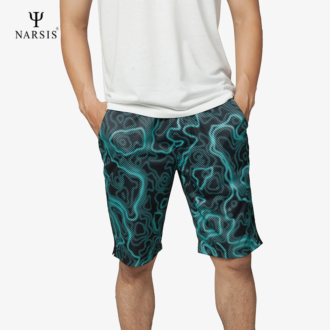 QUẦN SHORT NAM NARSIS S8094 NARSIS PE NHẸ, THOÁNG KHÍ, THẤM MỒ HÔI, CHẤT LIỆU BỀN, CHỐNG NẮNG