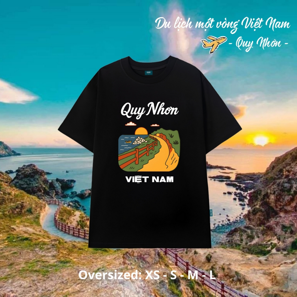 Áo Việt Nam du lịch Huế, Đà Nẵng... dáng oversize rộng cotton 250gsm - Local brand We Tee T027_thumbnail_11