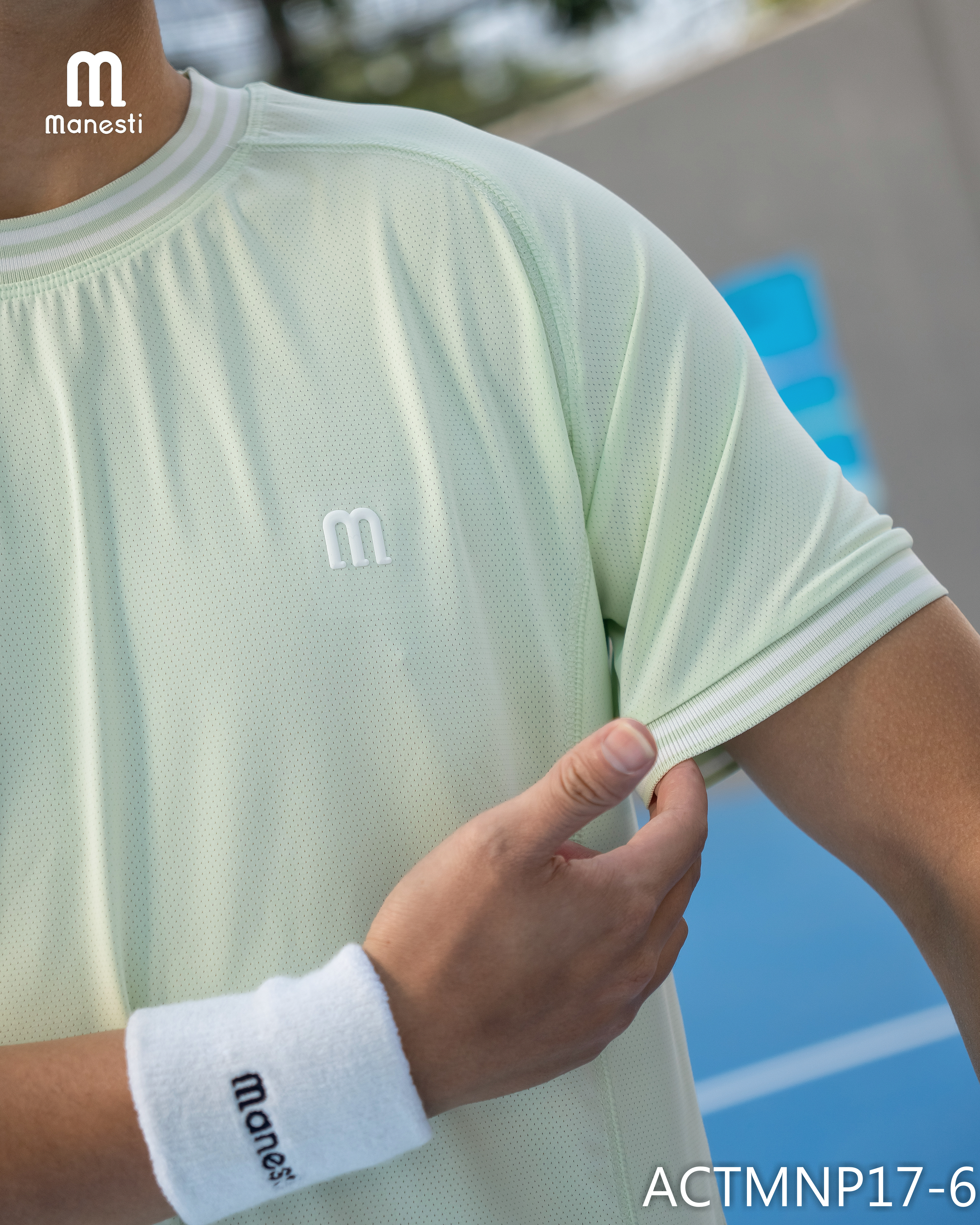 Áo thun thể thao nam chơi Pickleball/Tennis AirMesh Manesti_thumbnail_23