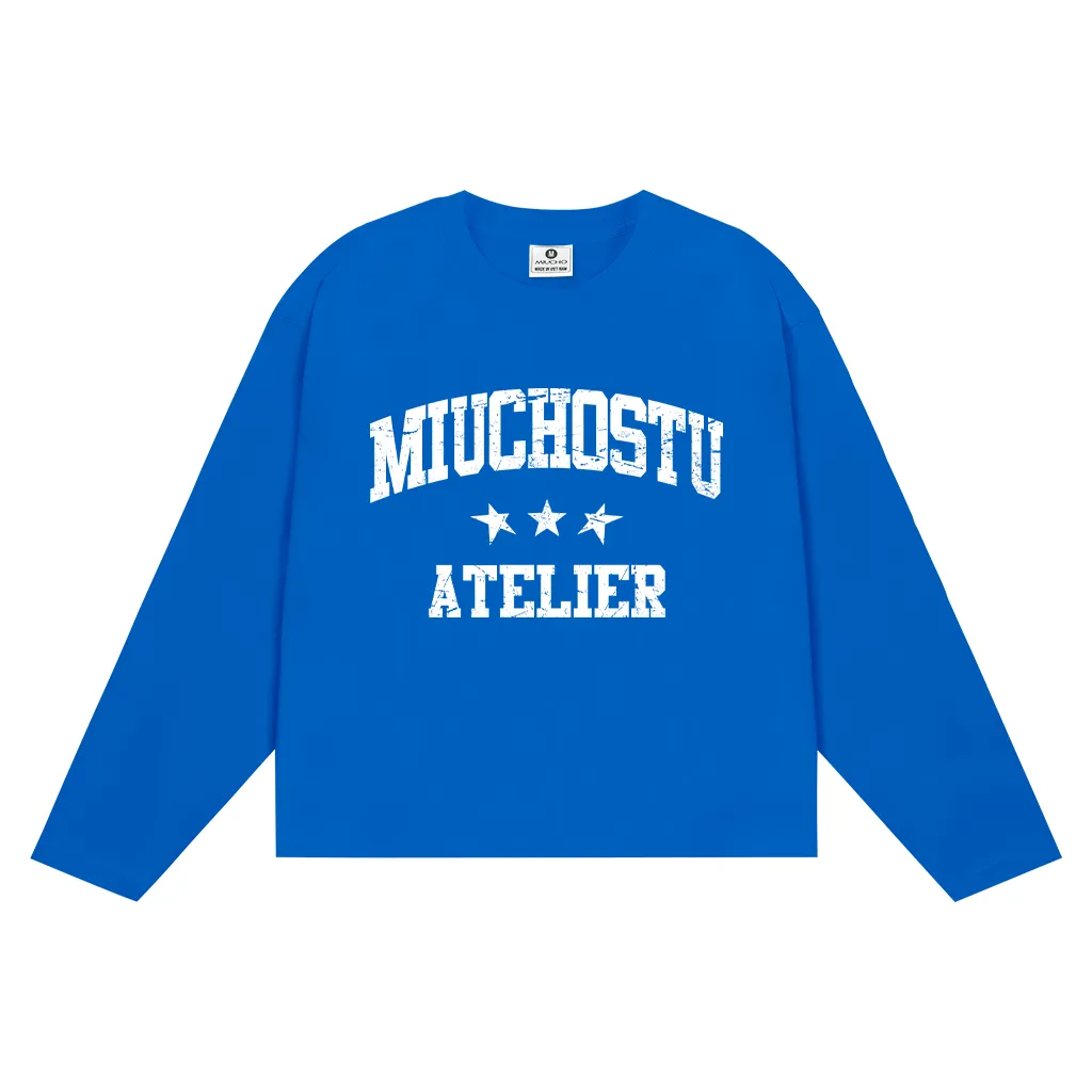 Áo thun boxy tay dài local brand Miucho Club vải cotton thoáng mát cổ tròn in mix 2676_thumbnail_13