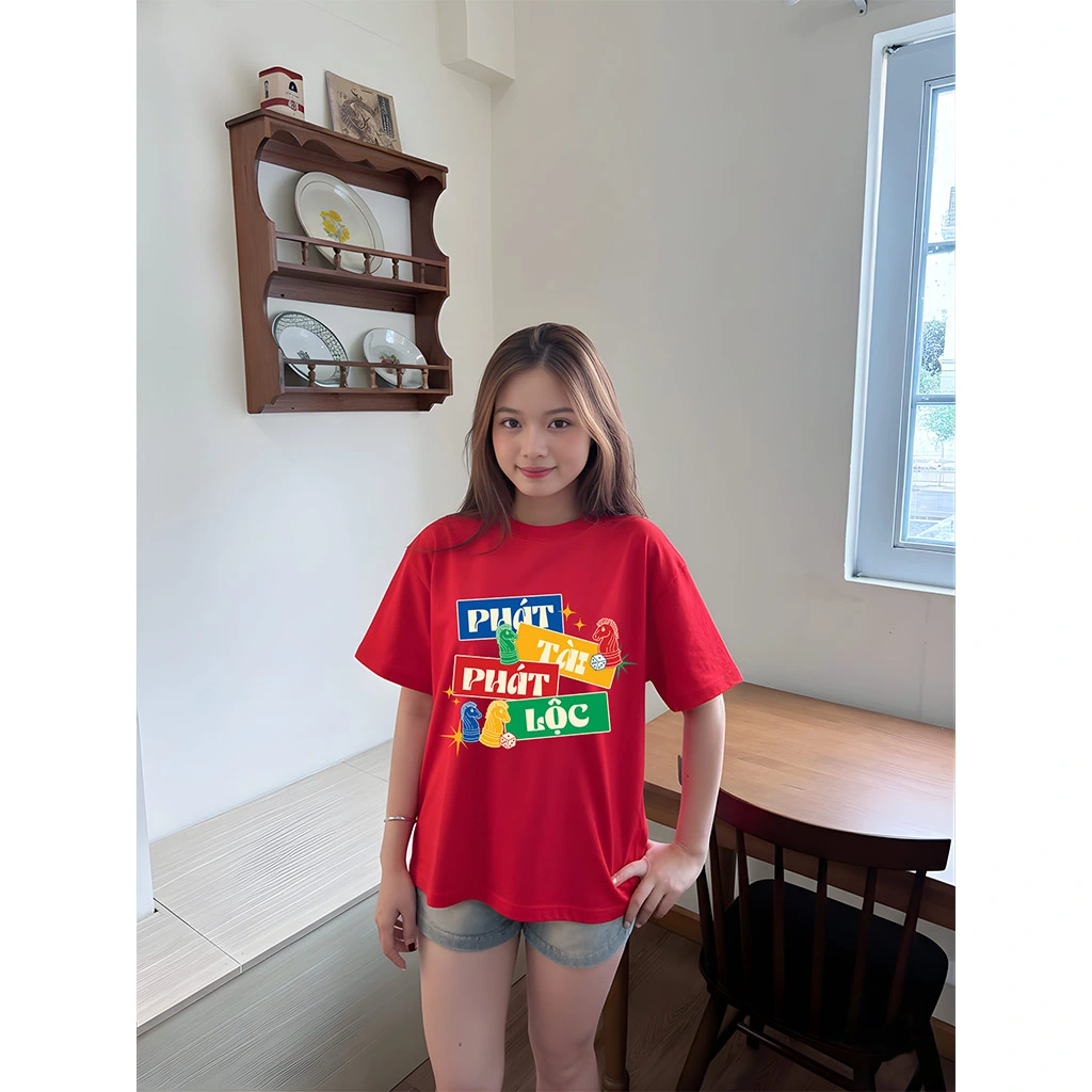 Áo thun boxy nam nữ Miucho chất vải dày dặn thoáng mát lời chúc ngày Tết in mix 2900_thumbnail_9