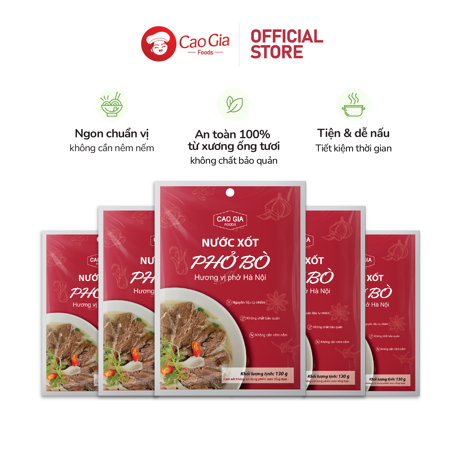 Combo 5 Gói Xốt Phở Bò