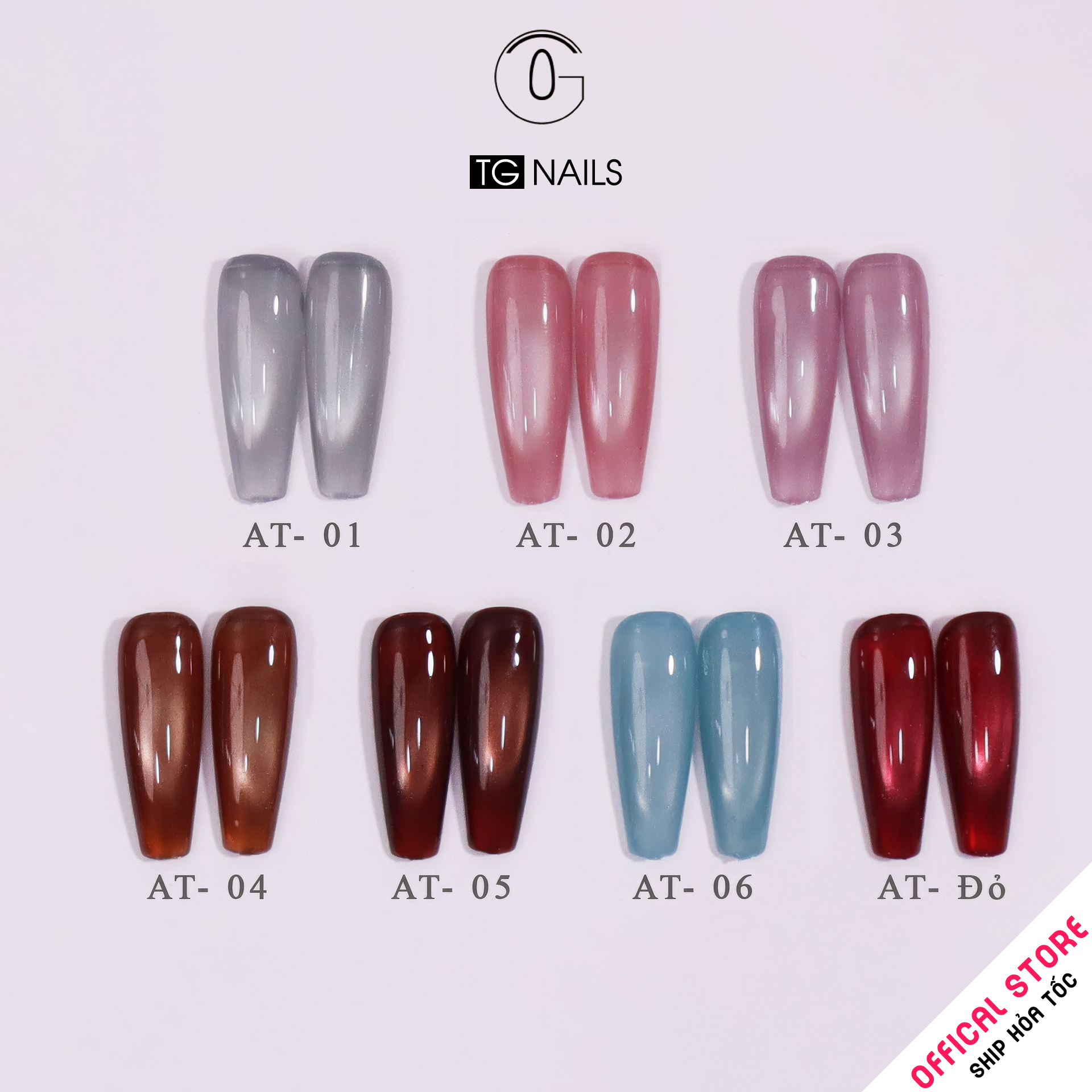 Sơn mắt mèo ánh trăng TG cọ tròn chai 15ml