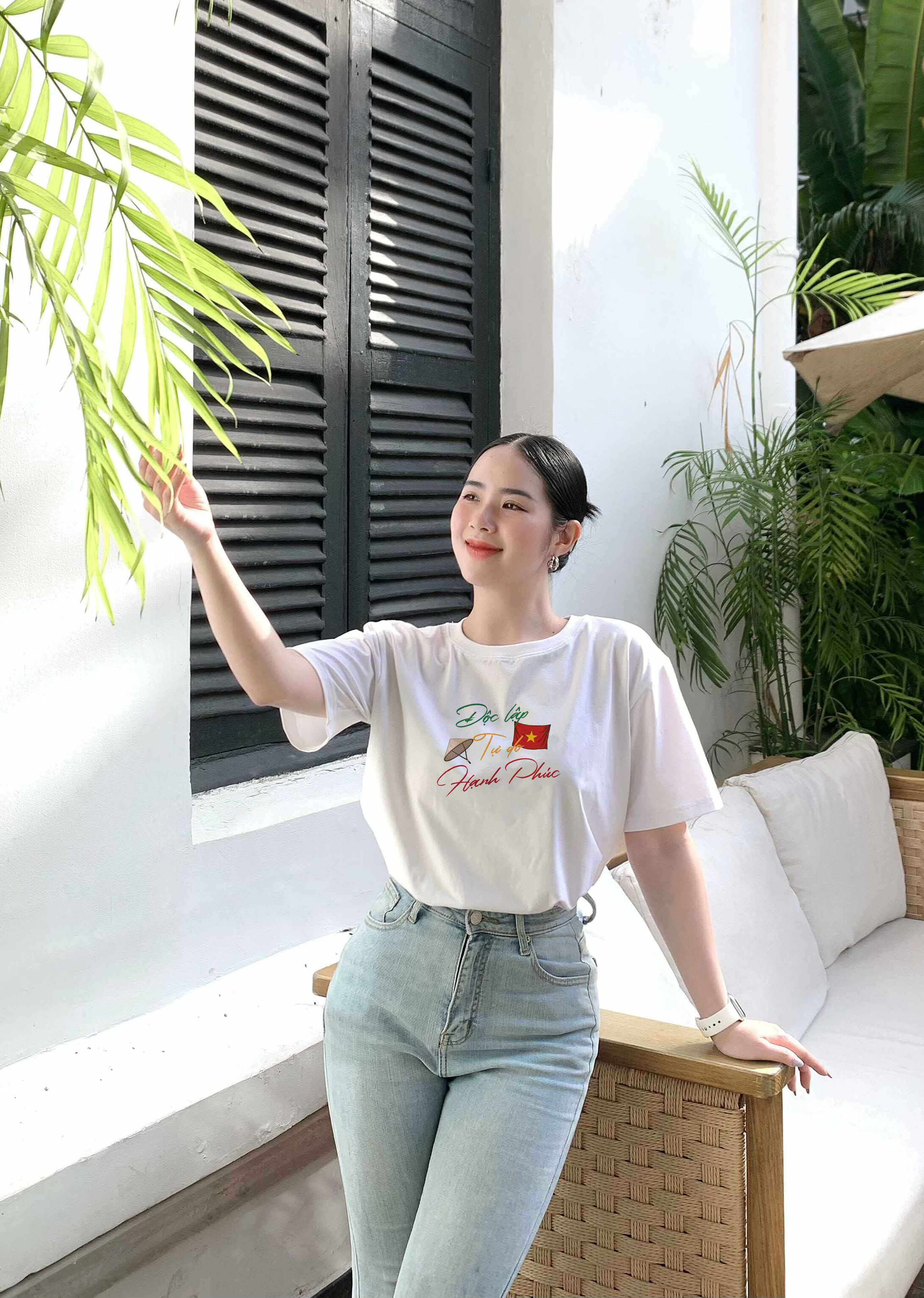 Áo thun Việt Nam tôi yêu form vừa 2136 Miucho Chic vải cotton thoáng mát co giãn cổ tròn in mix_thumbnail_4