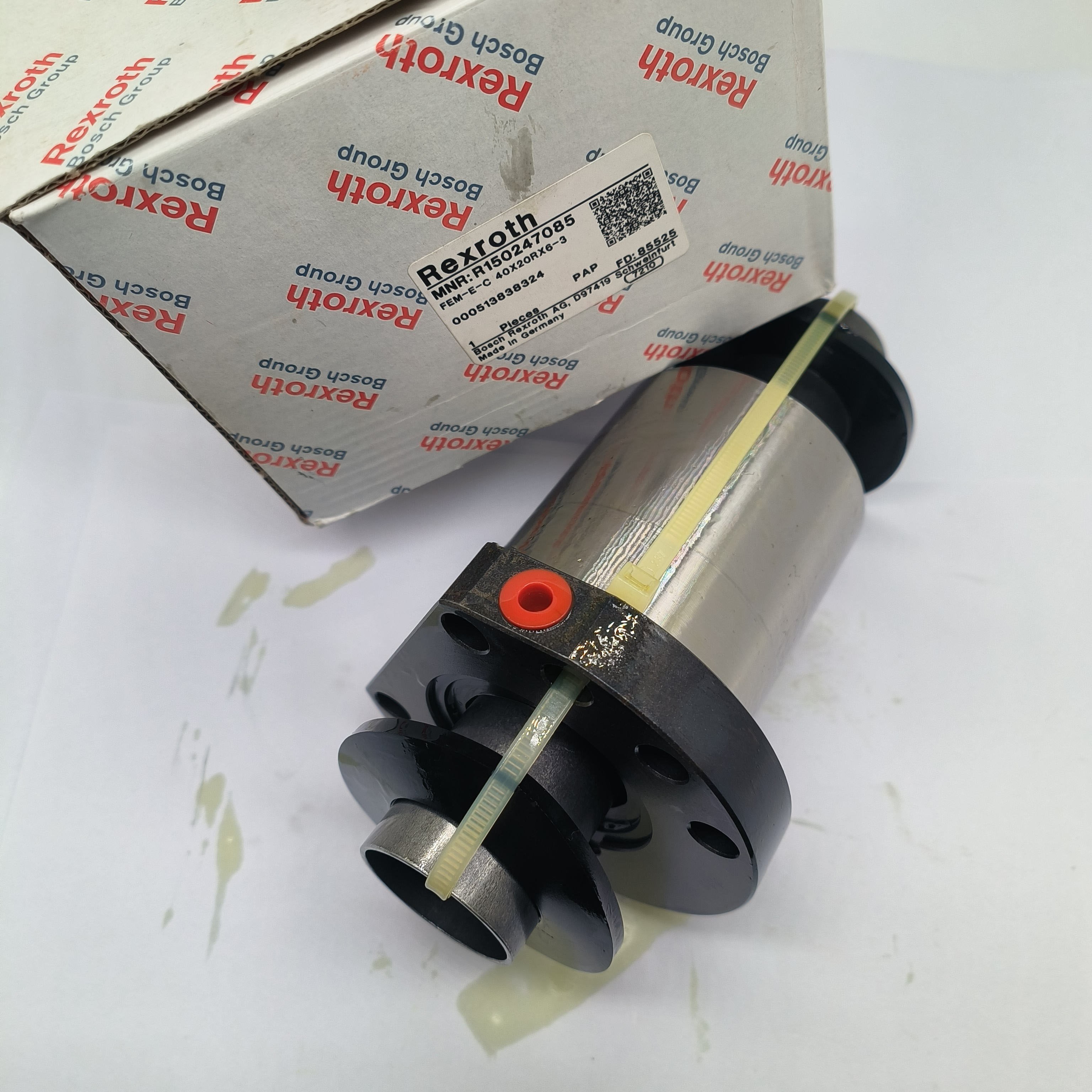 Đai ốc vít me bi Bosch Rexroth R150247085 (40x20) - Hàng Chính Hãng Đức (Hoặc: Đai ốc máy CNC Bosch Rexroth FEM-E-C 40X20RX6-3 R150247085)_thumbnail_2