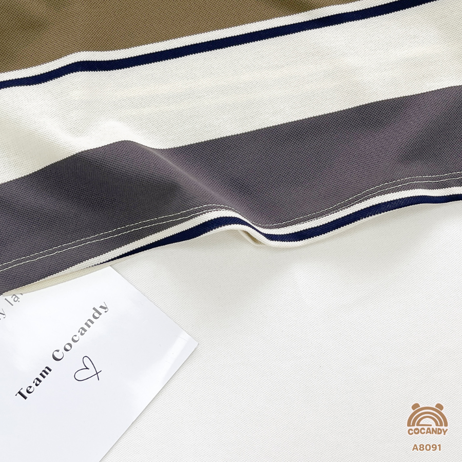 Áo cộc kẻ XANH RÊU cổ khóa phối túi_thumbnail_4