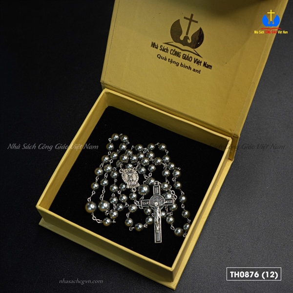 Chuỗi Mân Côi 50 ốc tai tượng xi đen 6ly_thumbnail_1