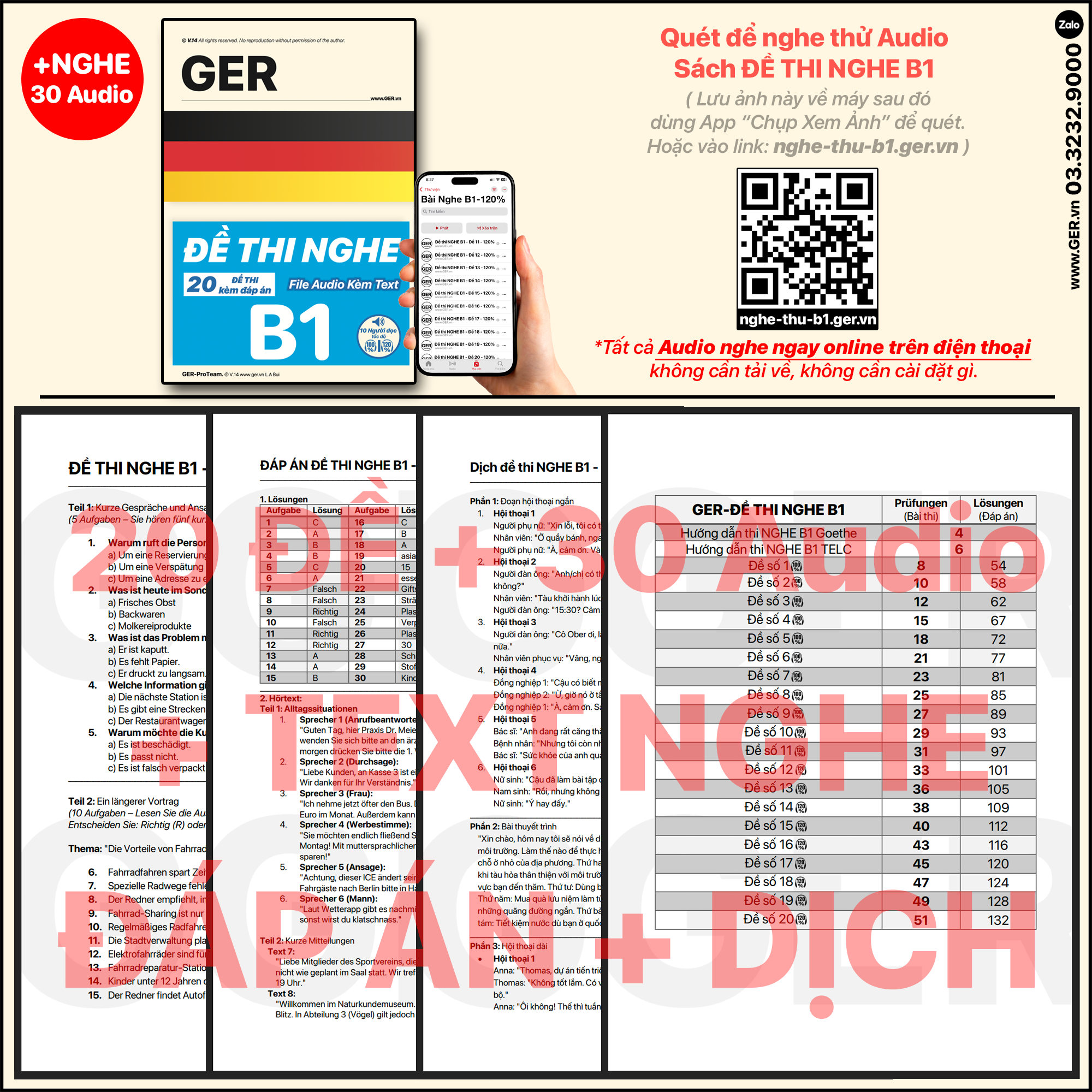 Đề Thi Nghe Tiếng Đức B1