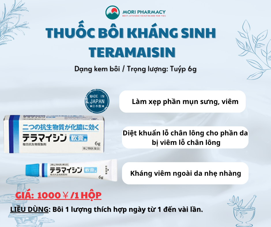 Thuốc chấm mụn Teramaishin テラマイシン