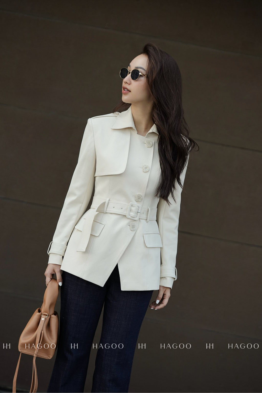 Áo khoác kaki dáng ôm thắt eo_thumbnail_5