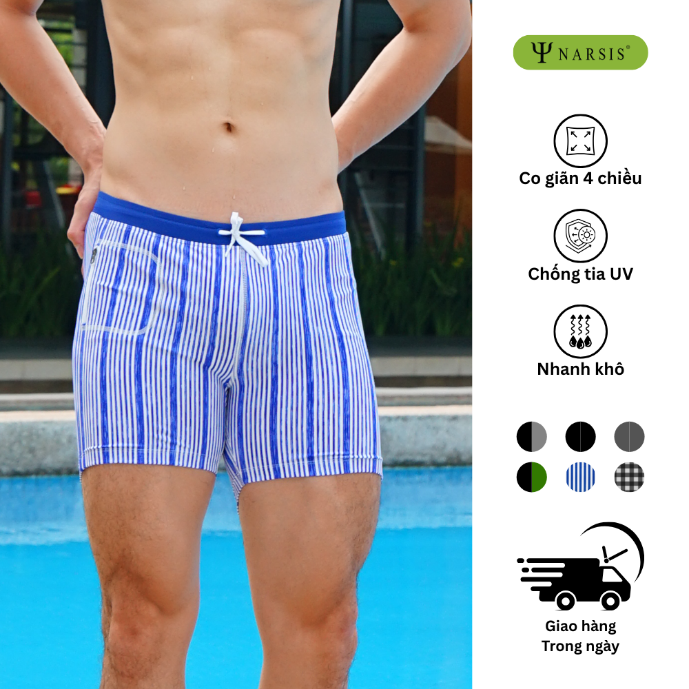 Quần bơi nam Narsis Q24006 chất liệu bền đẹp, co giãn tốt, dễ vận động._thumbnail_0