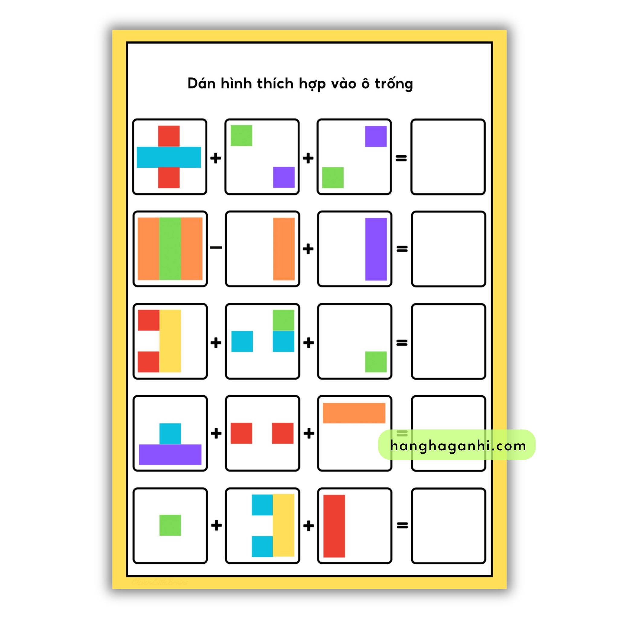 Học liệu IQ Puzzles Siêu trí tuệ, ép plastic, tặng kèm bút viết xóa_thumbnail_4